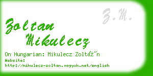 zoltan mikulecz business card